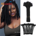 Cabello humano hecho a mano 100% africano recto Sisterlocks